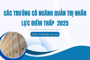 Các trường có ngành quản trị nhân lực điểm thấp